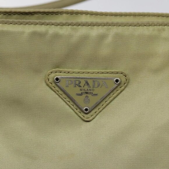 PRADA Tote Bag Nylon Beige Auth EC618 - Picture 13 of 16